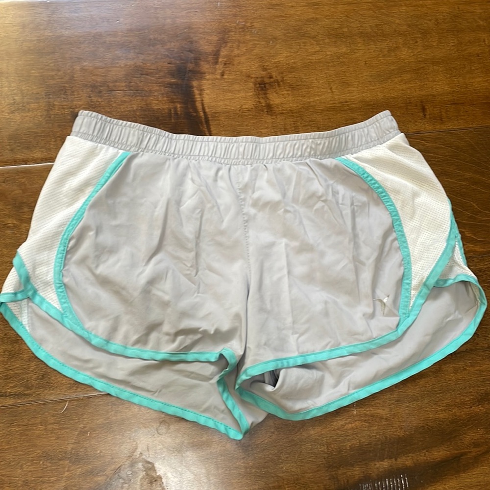 Athletic running shorts.